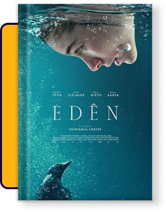 Eden 2018 Blu-ray cover in Spanish, featuring vibrant artwork and high-definition quality.